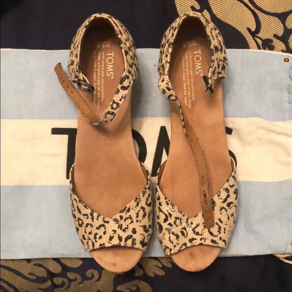 Leopard Print Wedges